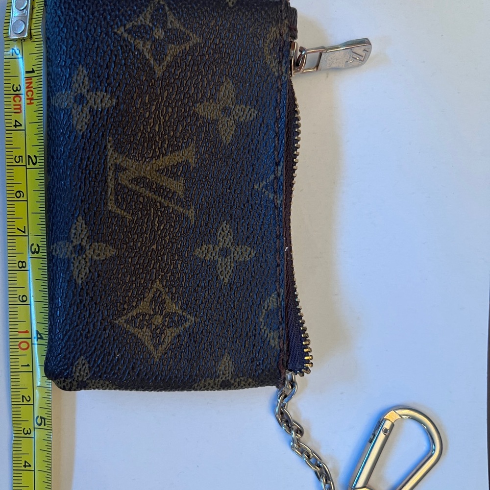 Louis Vuitton Brown and Goldtone Monogram Pouch/ Coin Purse